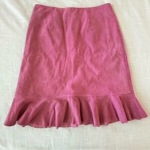 Vintage Lilly Pulitzer Pink Suede Petal Skirt Size 0